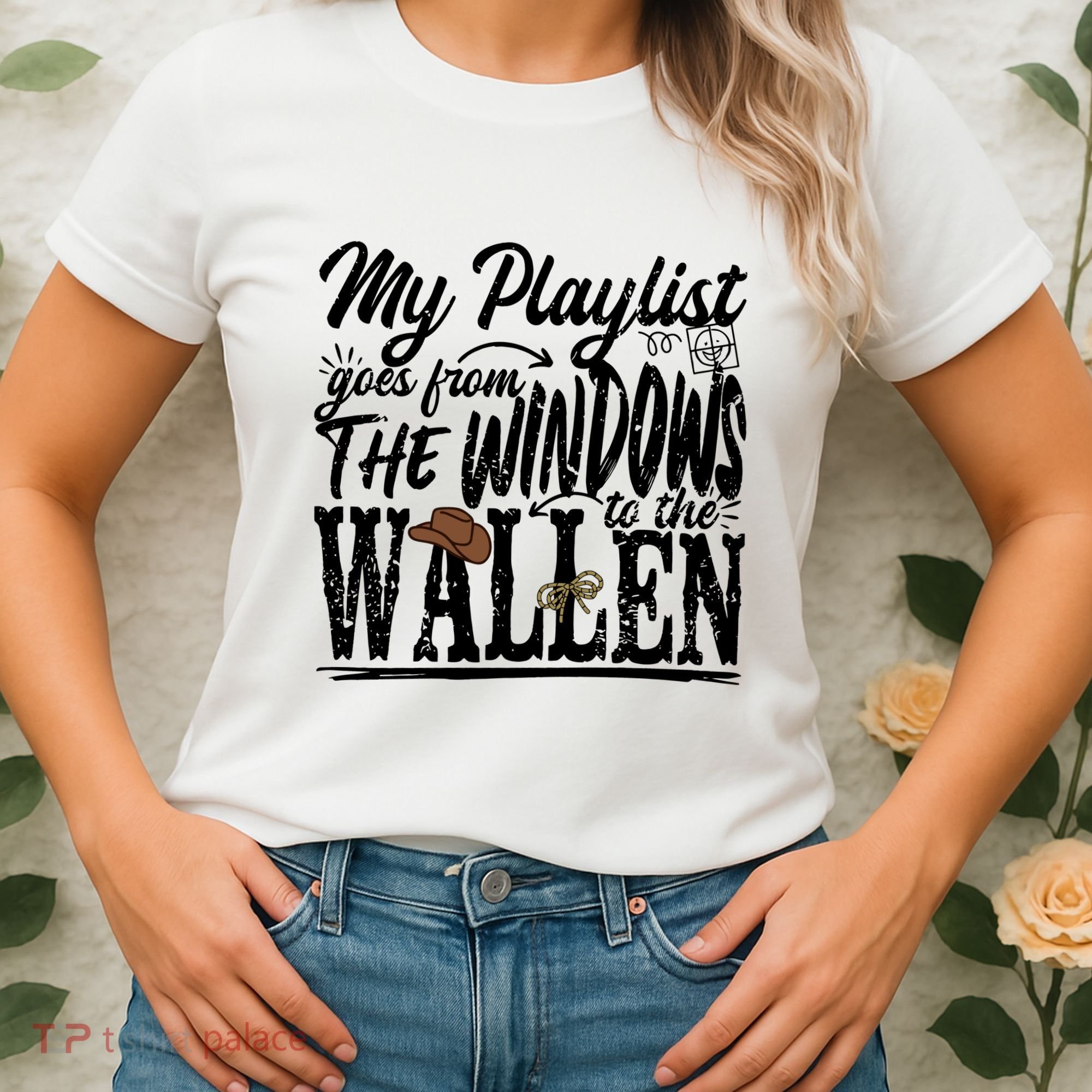 My Playlist Goes From The Windows To The Women's T-Shirt