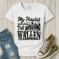 My Playlist Goes From The Windows To The Women's T-Shirt thumb 3