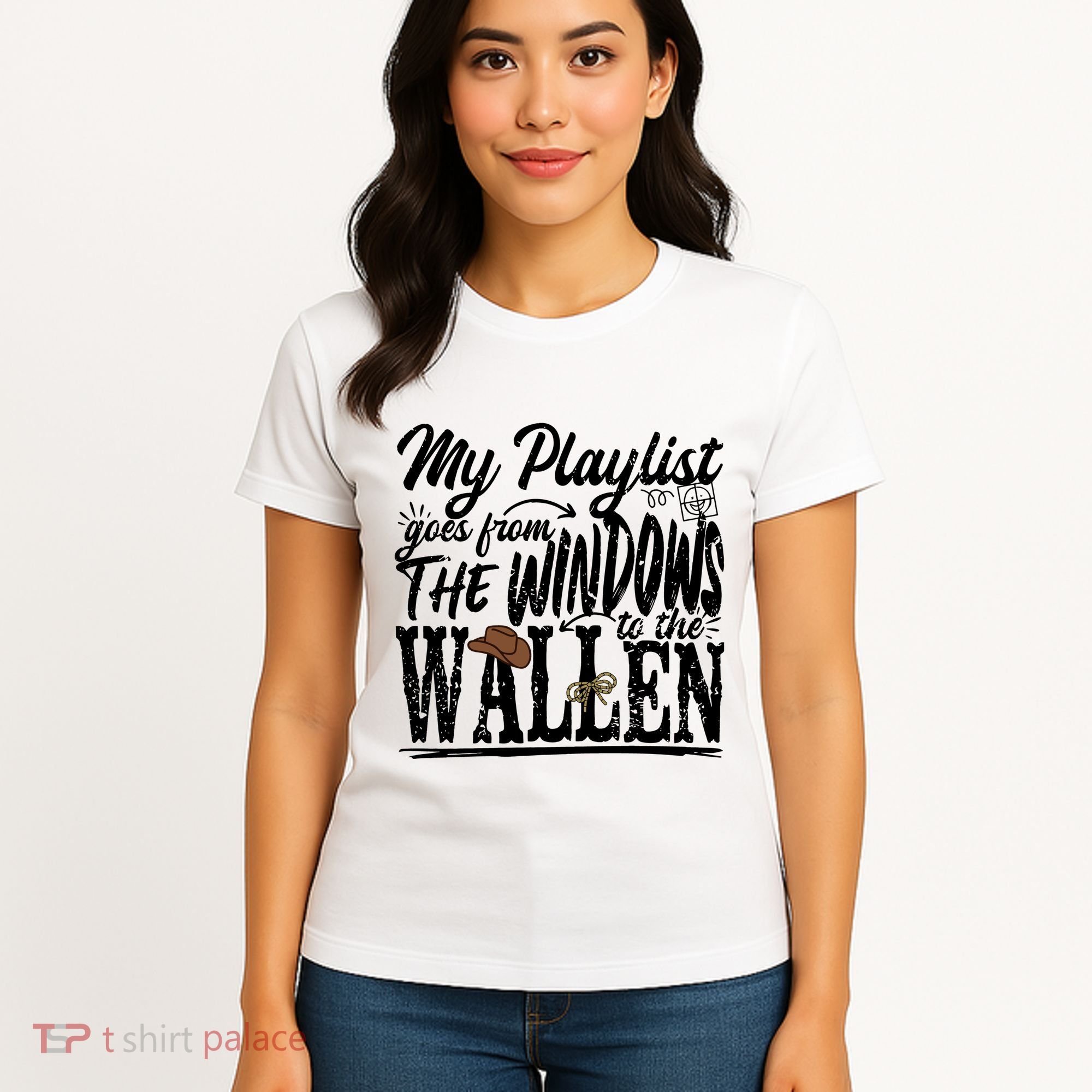 My Playlist Goes From The Windows To The Women's T-Shirt