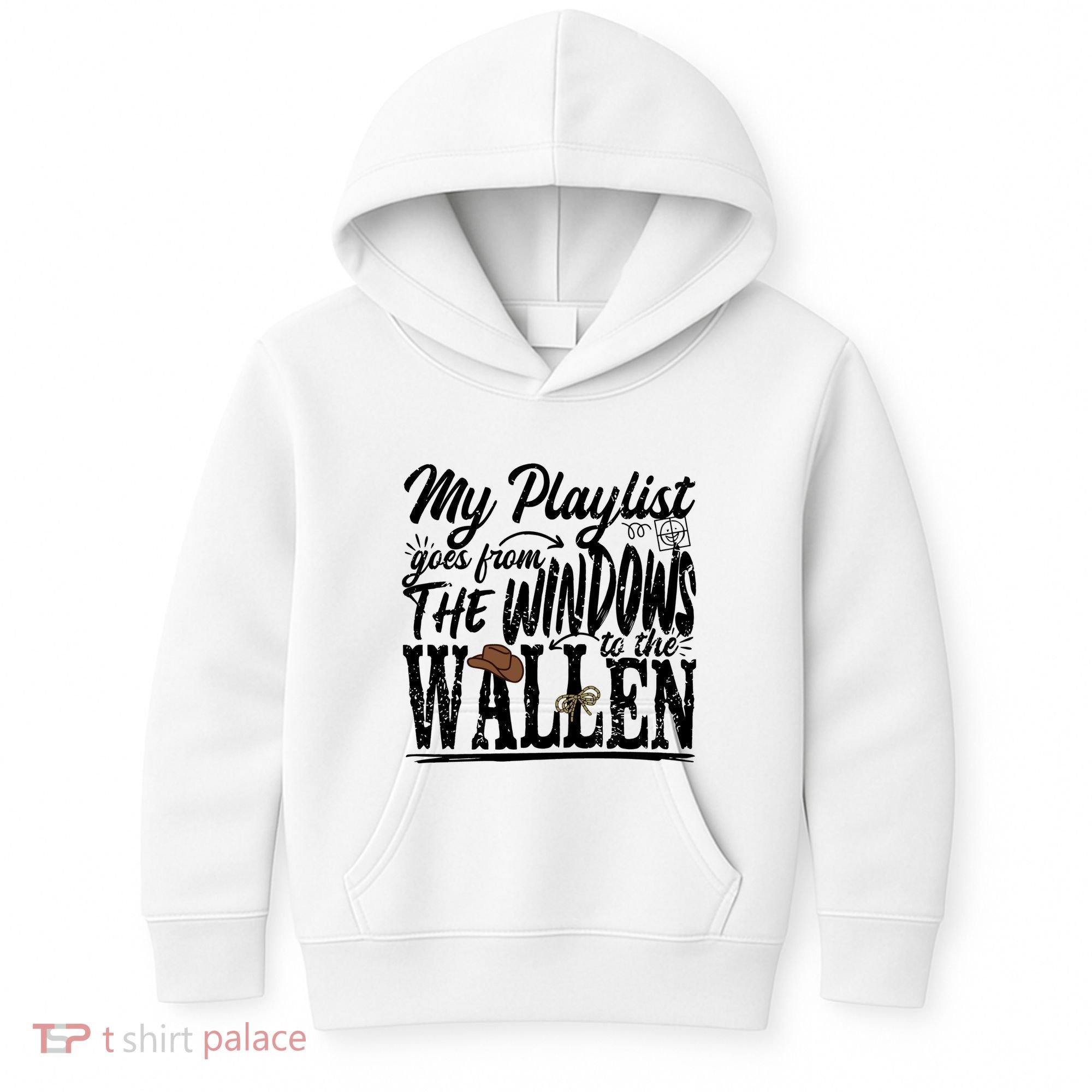 My Playlist Goes From The Windows To The Kids Hoodie