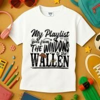 My Playlist Goes From The Windows To The Kids T-Shirt thumb 3