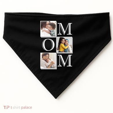 Mom Personalized Gift For Mothers Day Custom Photo USA-Made Doggie Bandana