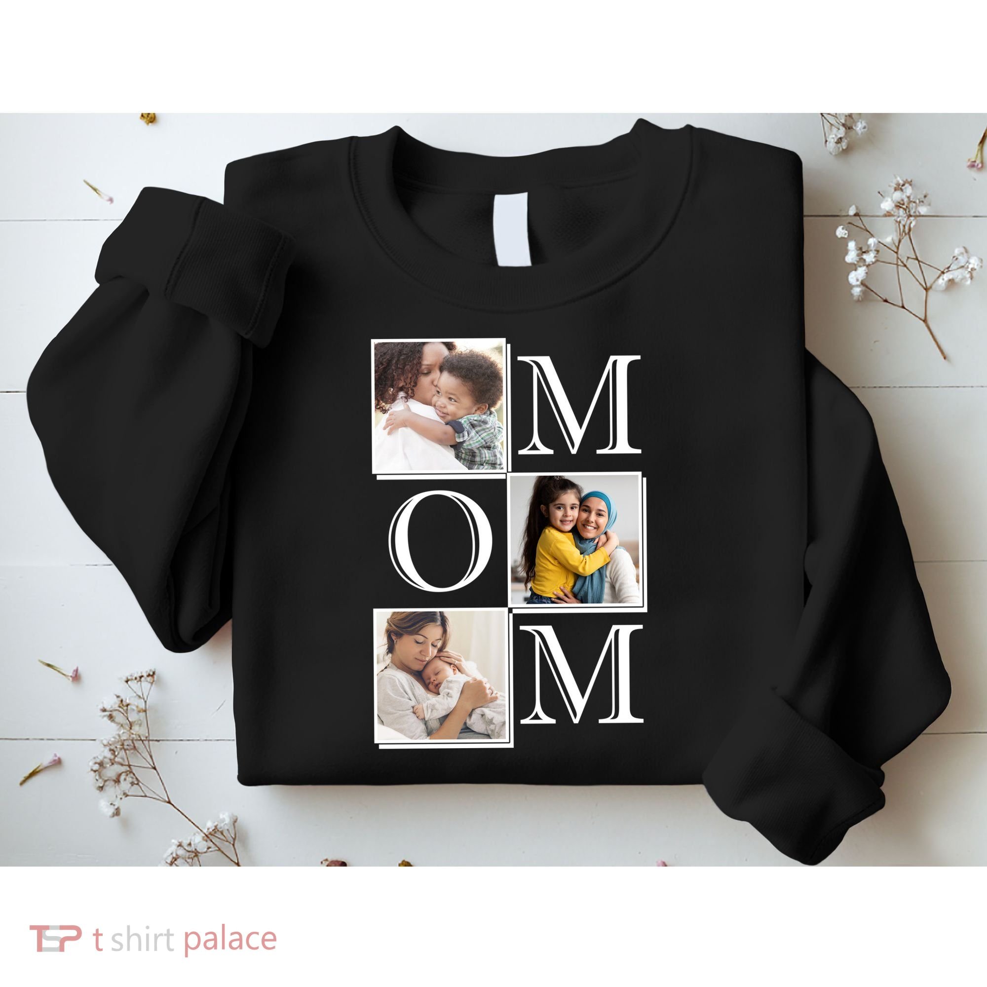 Mom Personalized Gift For Mothers Day Custom Photo Sweatshirt