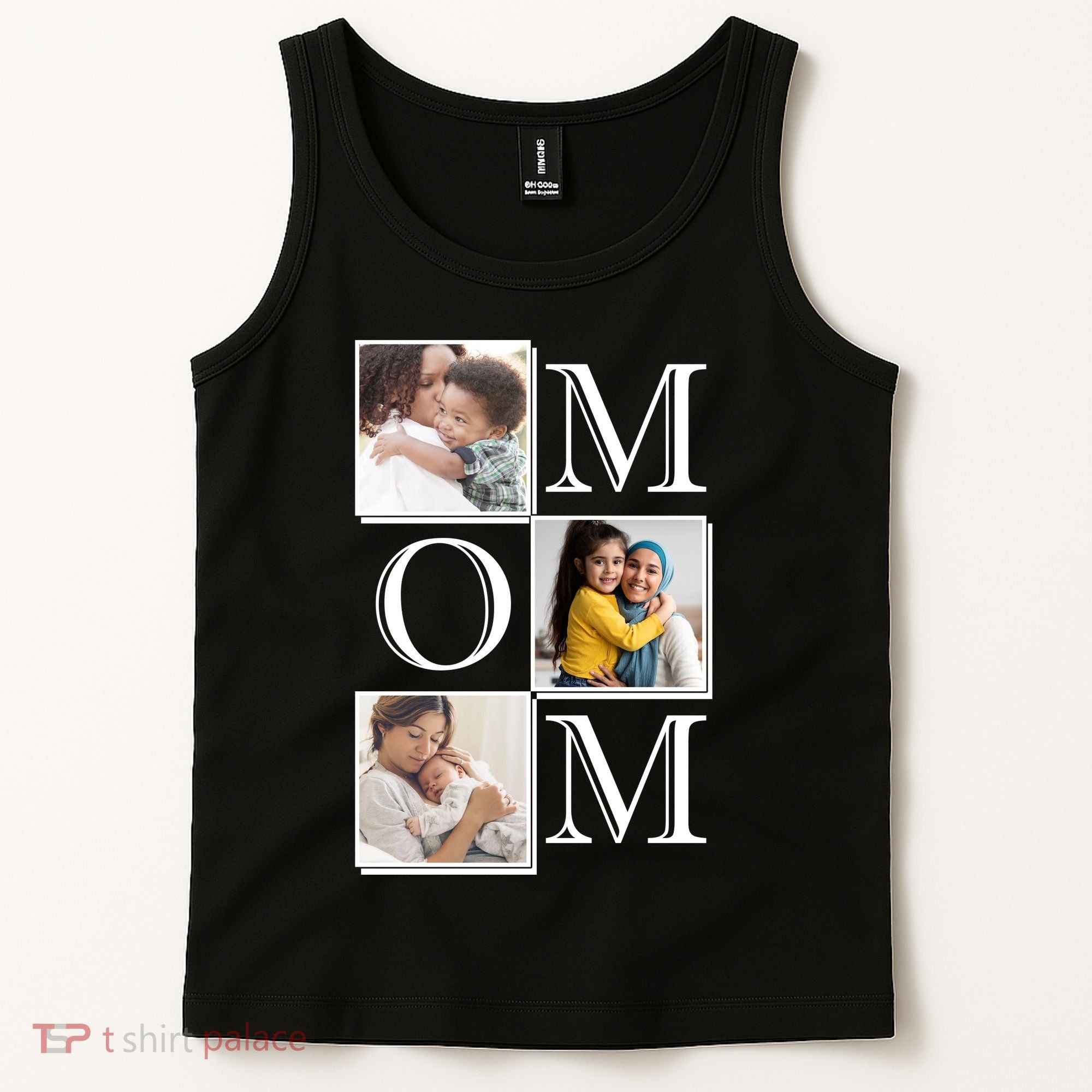 Mom Personalized Gift For Mothers Day Custom Photo Tank Top