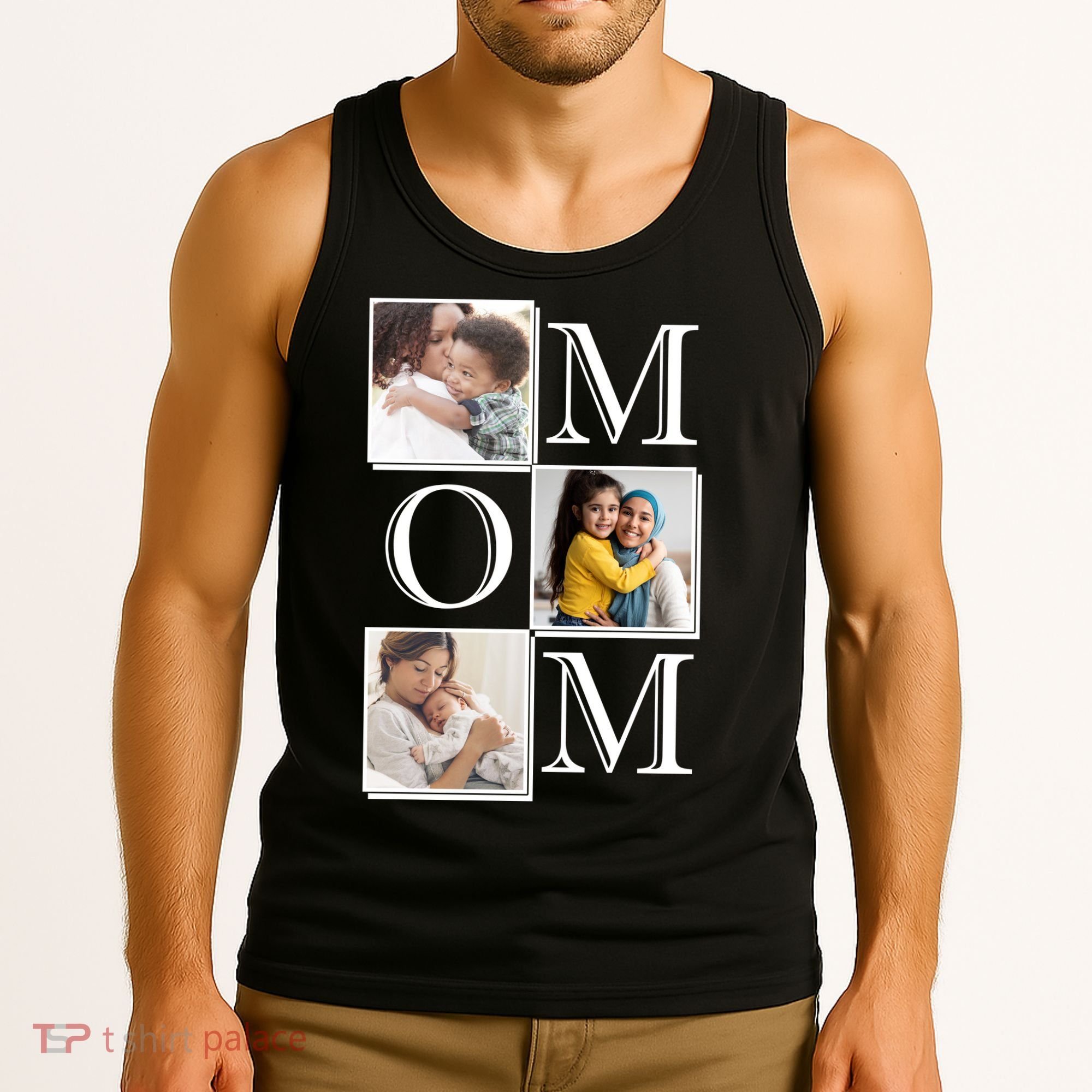 Mom Personalized Gift For Mothers Day Custom Photo Tank Top