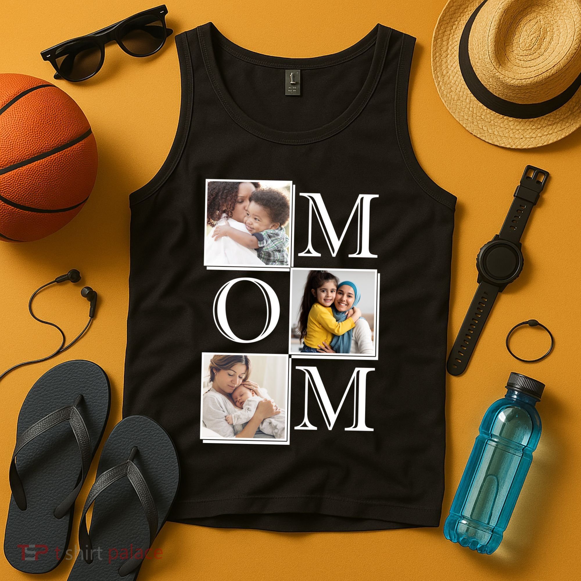 Mom Personalized Gift For Mothers Day Custom Photo Tank Top