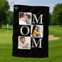 Mom Personalized Gift For Mothers Day Custom Photo Golf Towel thumb 1