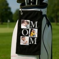 Mom Personalized Gift For Mothers Day Custom Photo Golf Towel thumb 2