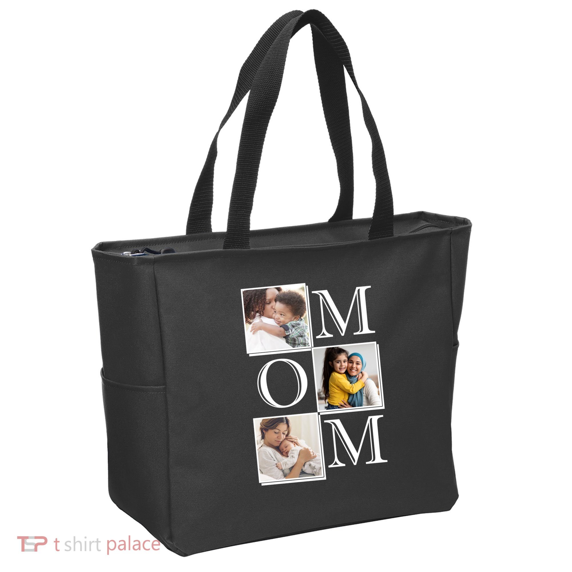 Mom Personalized Gift For Mothers Day Custom Photo Tote Bag