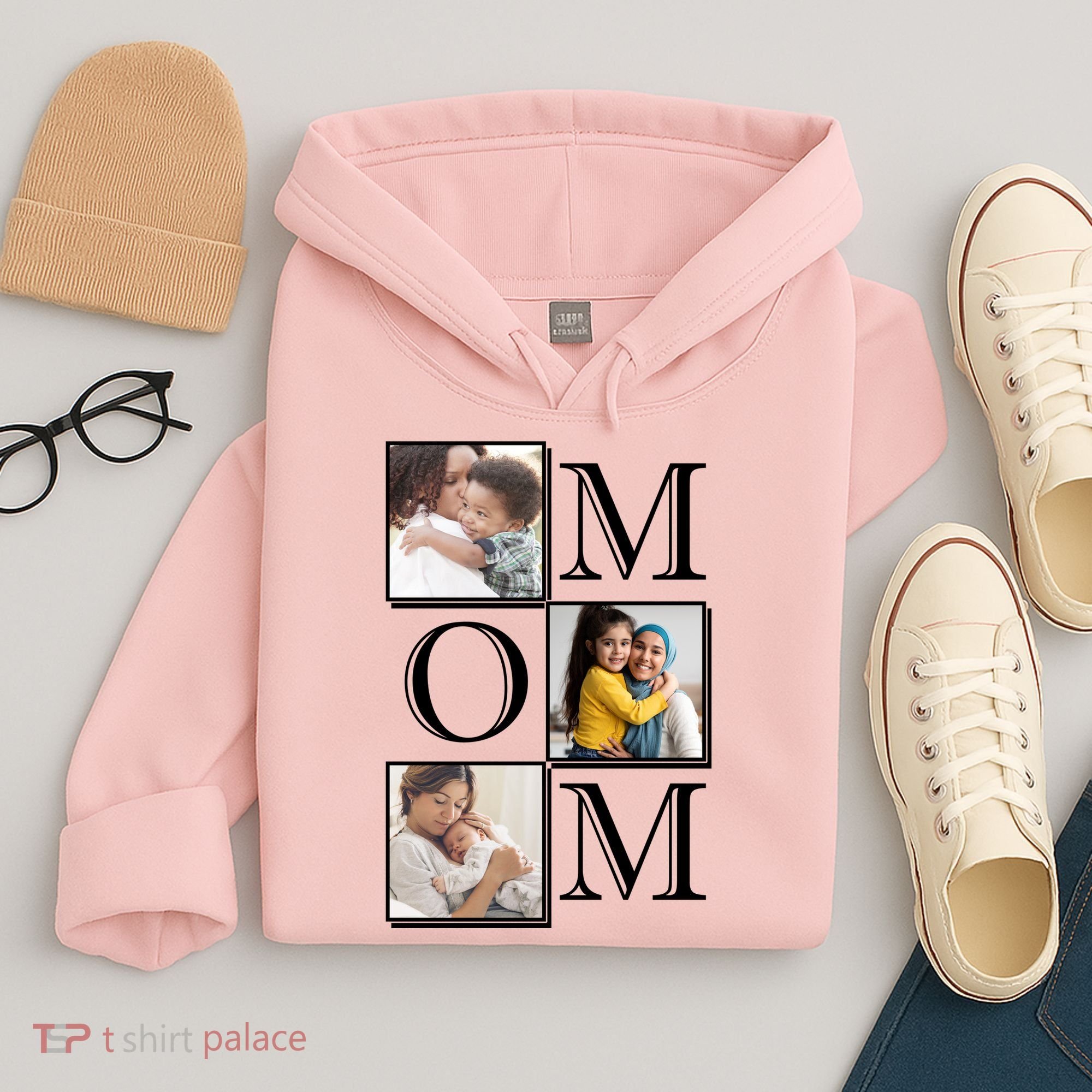 Mom Personalized Gift For Mothers Day Custom Photo Hoodie