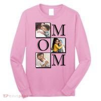 Mom Personalized Gift For Mothers Day Custom Photo Long Sleeve Shirt thumb 0