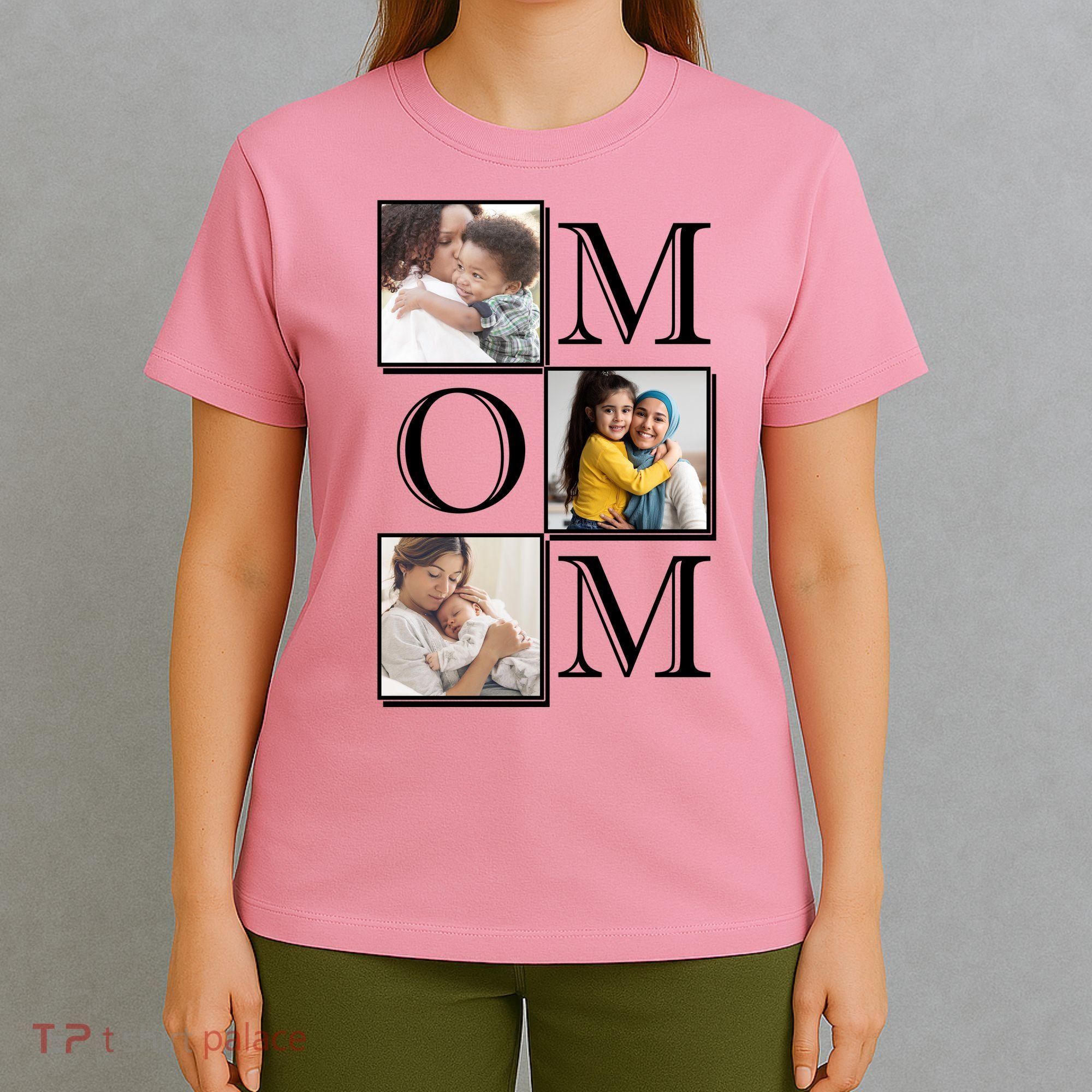 Mom Personalized Gift For Mothers Day Custom Photo T-Shirt