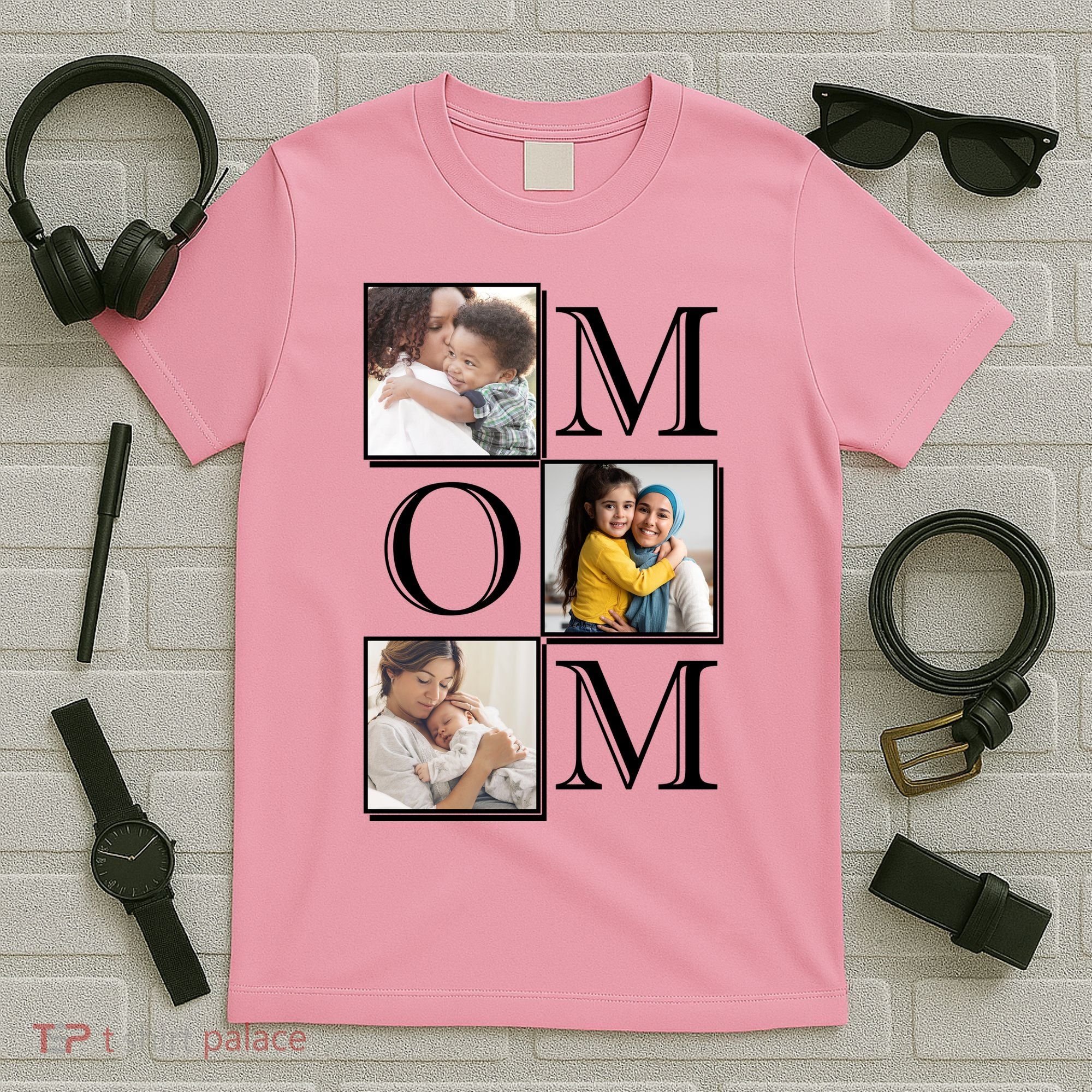 Mom Personalized Gift For Mothers Day Custom Photo T-Shirt