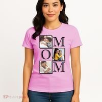 Mom Personalized Gift For Mothers Day Custom Photo Women's T-Shirt thumb 4