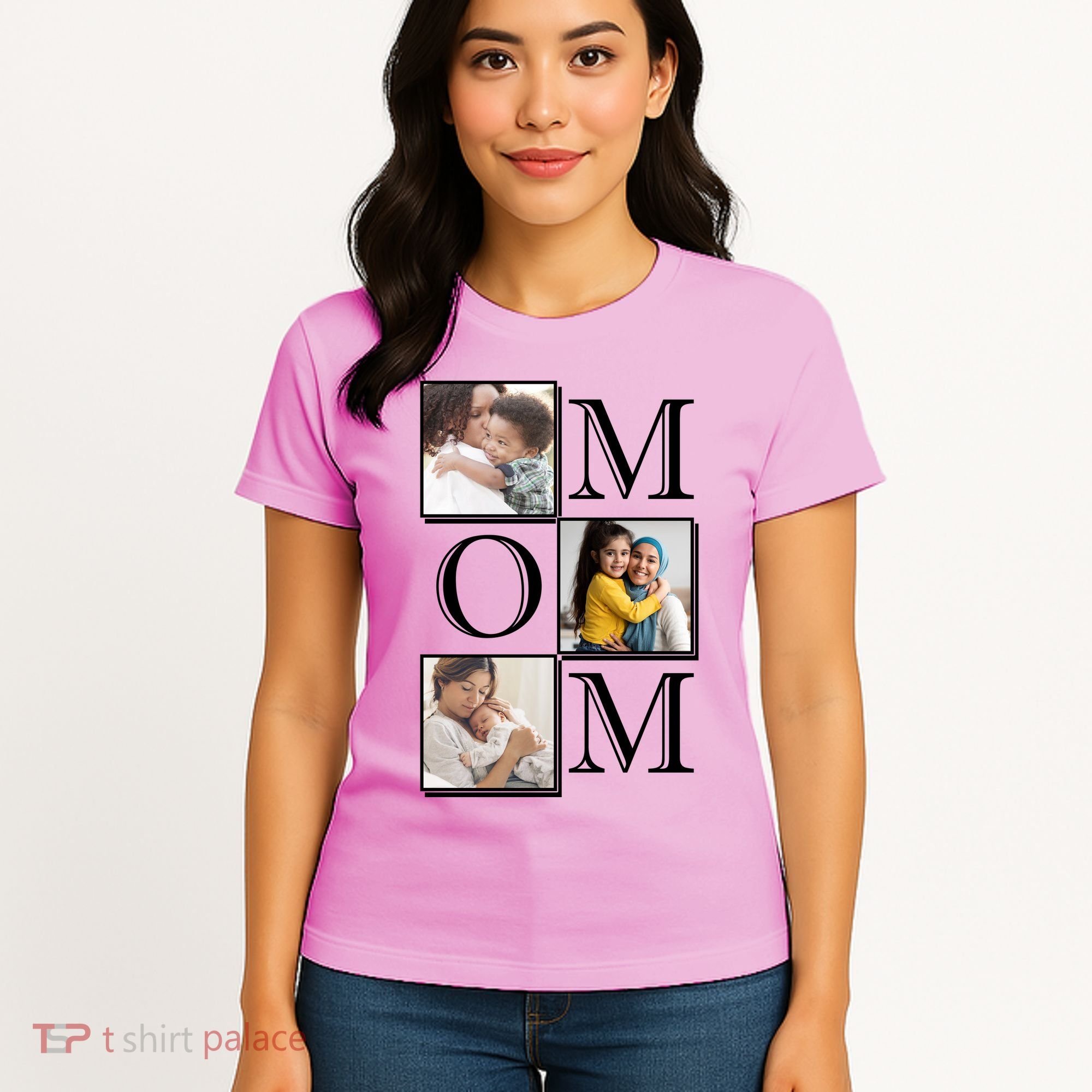 Mom Personalized Gift For Mothers Day Custom Photo Women's T-Shirt