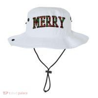 Merry Plaid Holiday Christmas Bucket Hat thumb 0