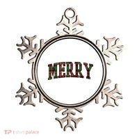 Merry Plaid Holiday Christmas Ornament thumb 0
