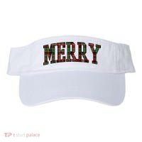 Merry Plaid Holiday Christmas Visor thumb 0