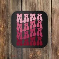 Mama Pink Hippie Retro Coaster thumb 0
