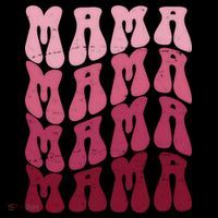 Mama Pink Hippie Retro Coaster thumb 2