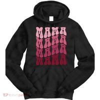 Mama Pink Hippie Retro Tie Dye Hoodie thumb 0