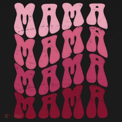 Mama Pink Hippie Retro Tie Dye Hoodie