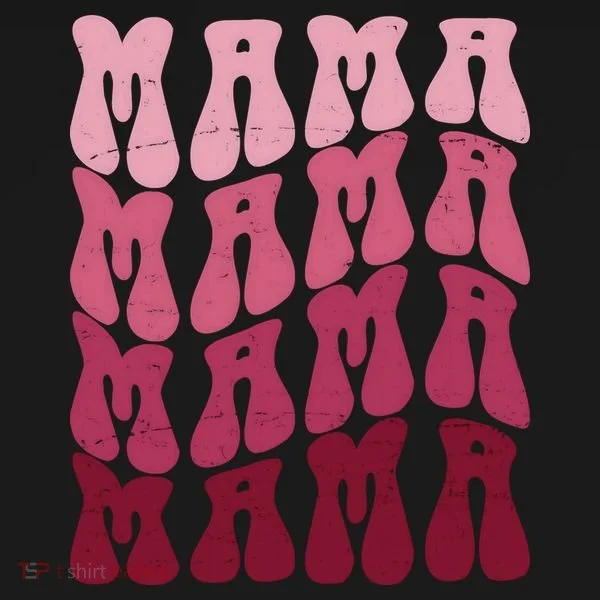 Mama Pink Hippie Retro Toddler Hoodie