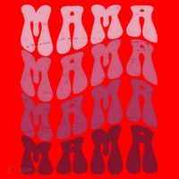 Mama Pink Hippie Retro Santa Hat thumb 1
