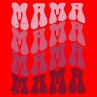 Mama Pink Hippie Retro Santa Hat thumb 1