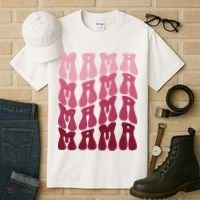 Mama Pink Hippie Retro Tall T-Shirt thumb 3