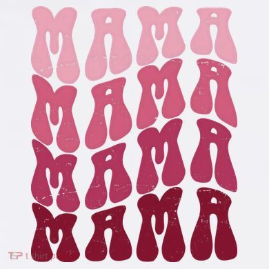 Mama Pink Hippie Retro Tall T-Shirt
