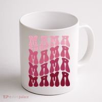 Mama Pink Hippie Retro Coffee Mug thumb 1