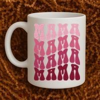 Mama Pink Hippie Retro Coffee Mug thumb 2