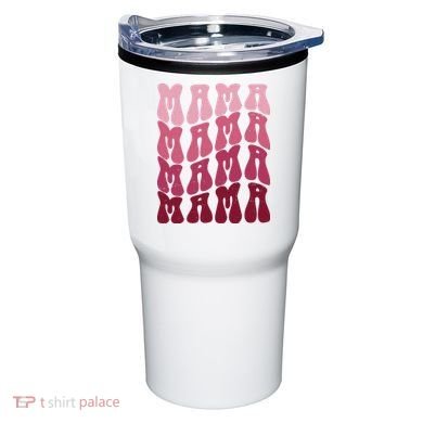 Mama Pink Hippie Retro Tumbler