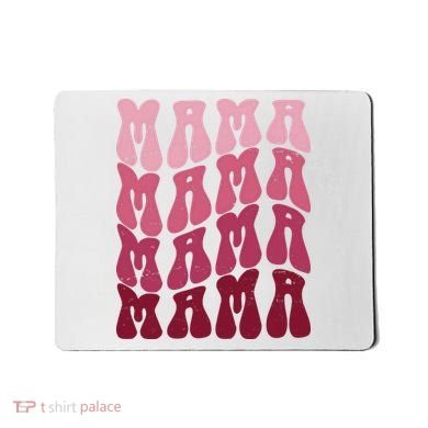 Mama Pink Hippie Retro Mousepad