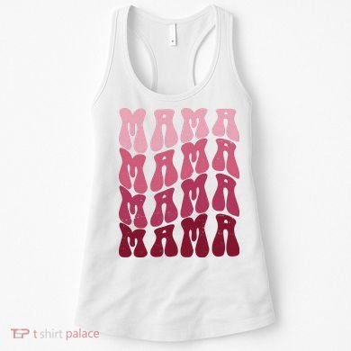Mama Pink Hippie Retro Women's Tank Top