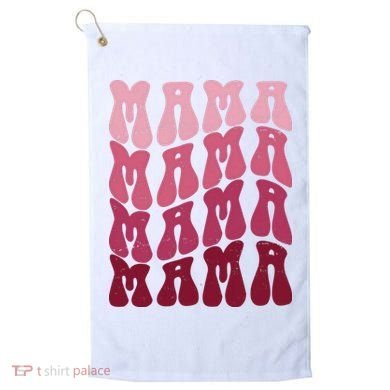 Mama Pink Hippie Retro Golf Towel