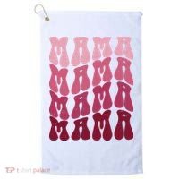 Mama Pink Hippie Retro Golf Towel thumb 0