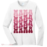 Mama Pink Hippie Retro Women's Long Sleeve Shirt thumb 0