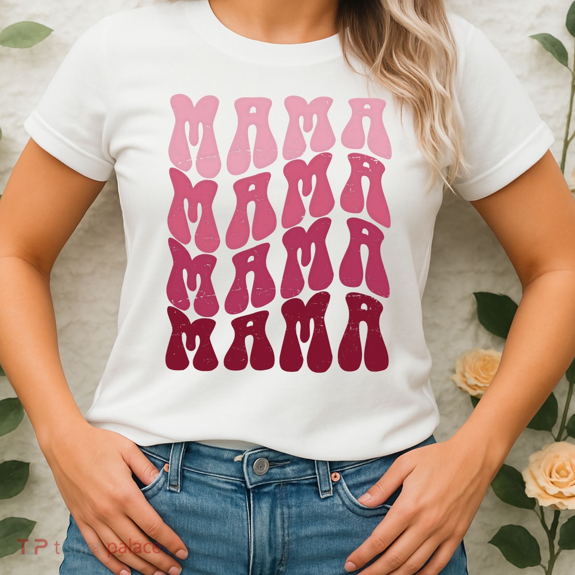 Mama Pink Hippie Retro Women's T-Shirt