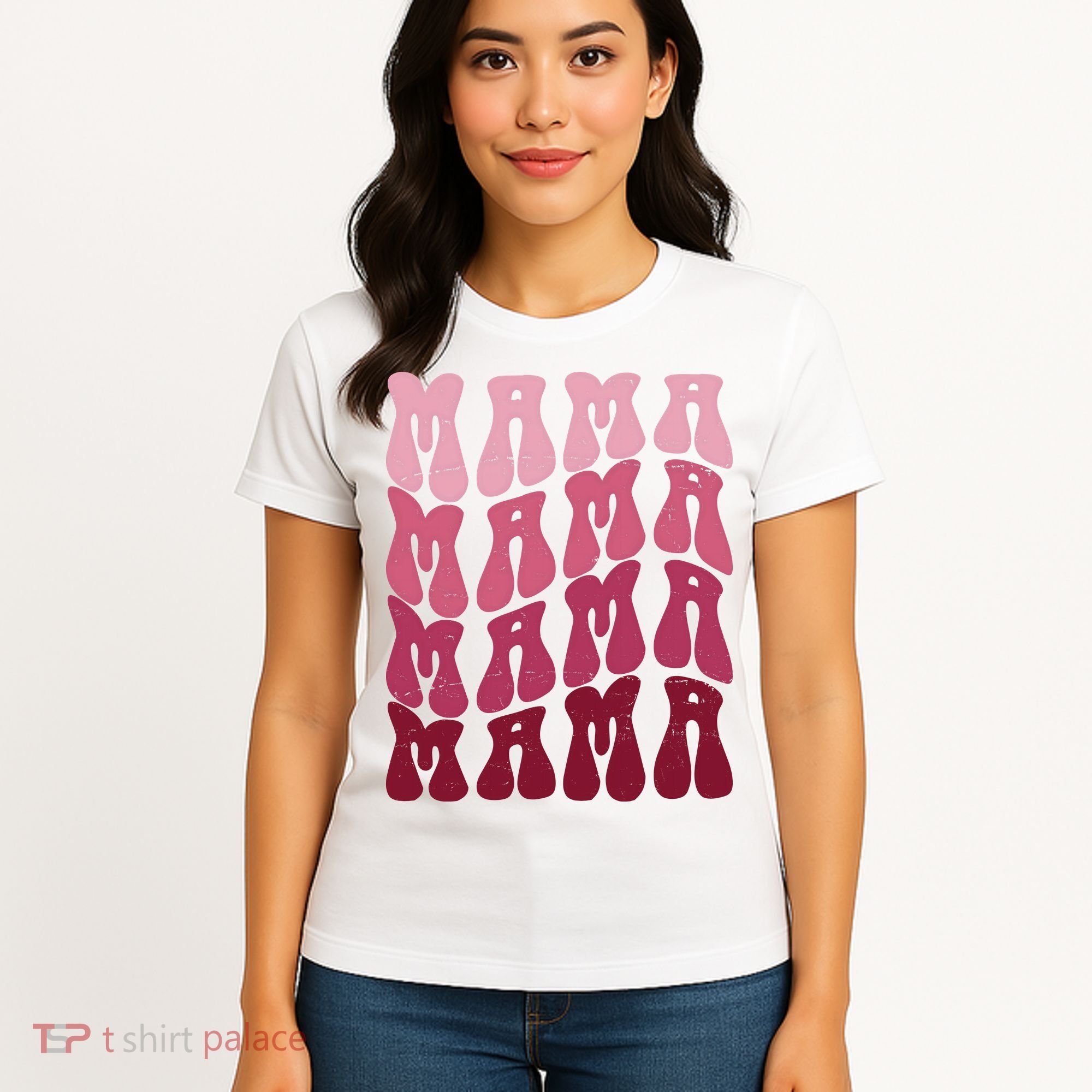 Mama Pink Hippie Retro Women's T-Shirt