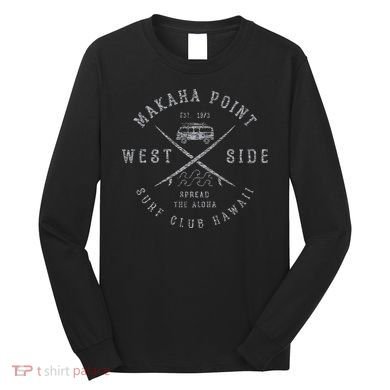 Makaha Point Hawaii Surf Club Long Sleeve Shirt
