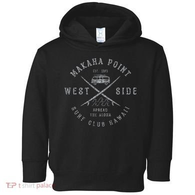 Makaha Point Hawaii Surf Club Toddler Hoodie