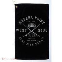 Makaha Point Hawaii Surf Club Golf Towel thumb 0