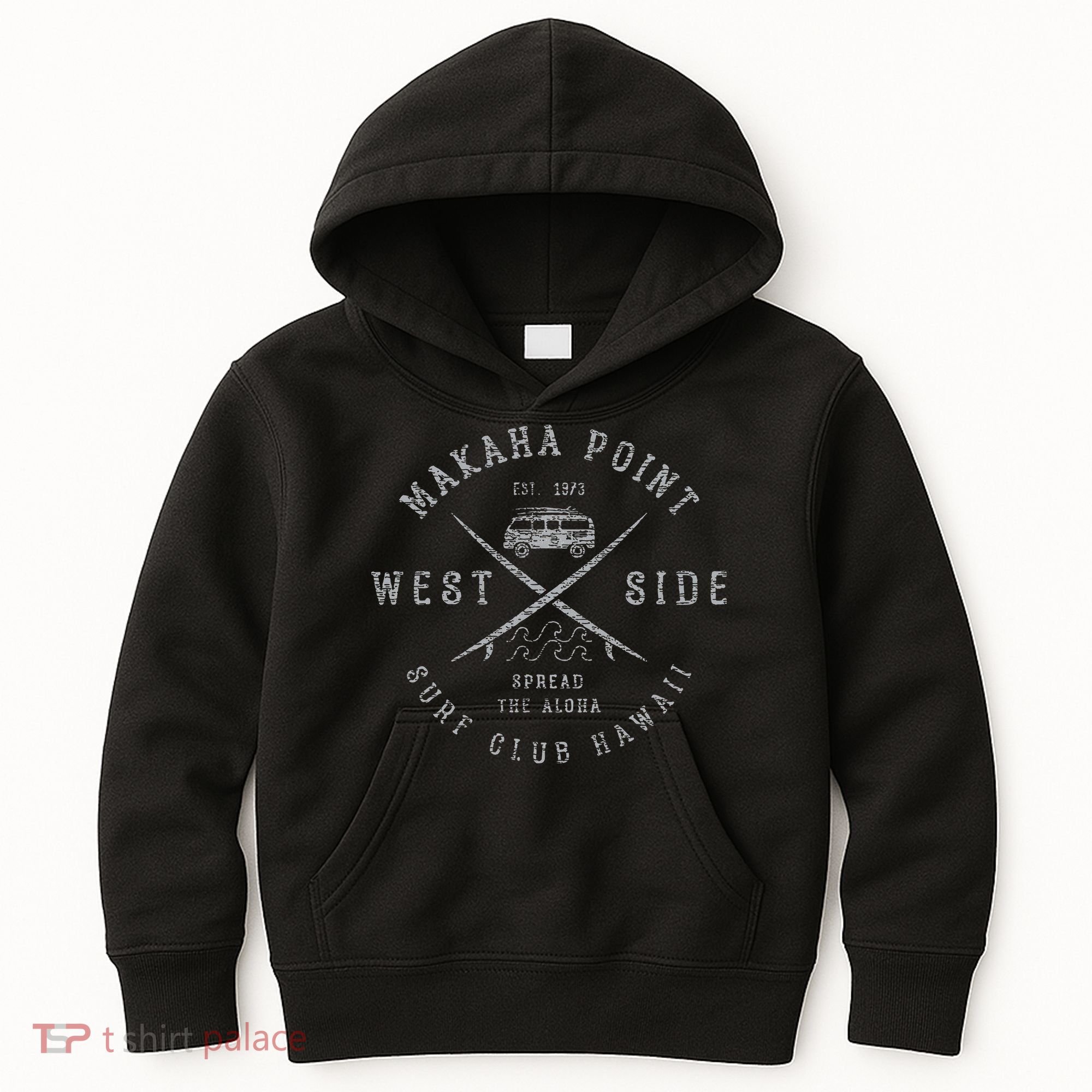 Makaha Point Hawaii Surf Club Kids Hoodie