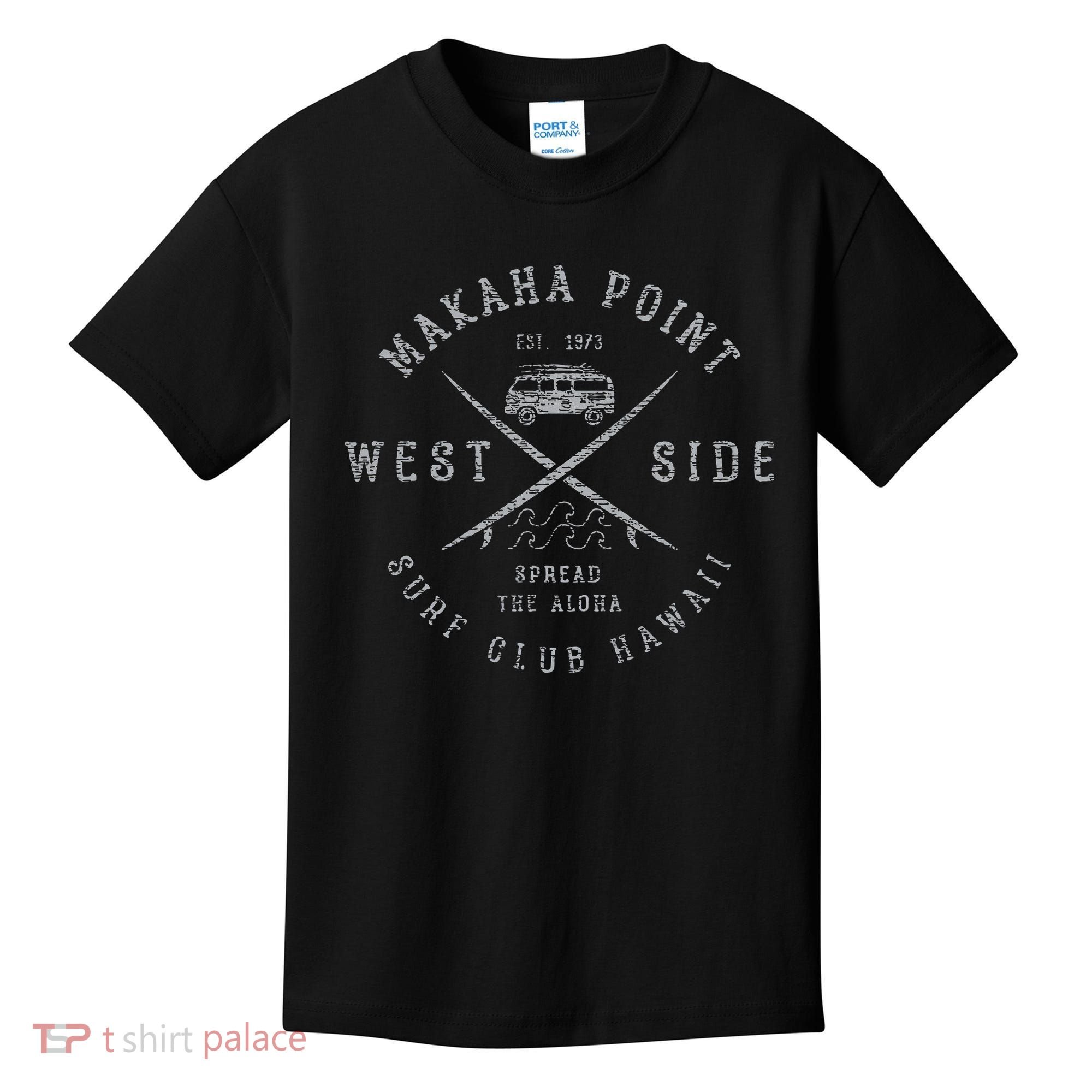 Makaha Point Hawaii Surf Club Kids T-Shirt