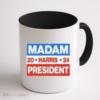 Madam President Harris Vote Kamala Harris 2024 Election Coffee Mug thumb 1