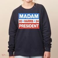 Madam President Harris Vote Kamala Harris 2024 Election Women's Sweatshirt thumb 0