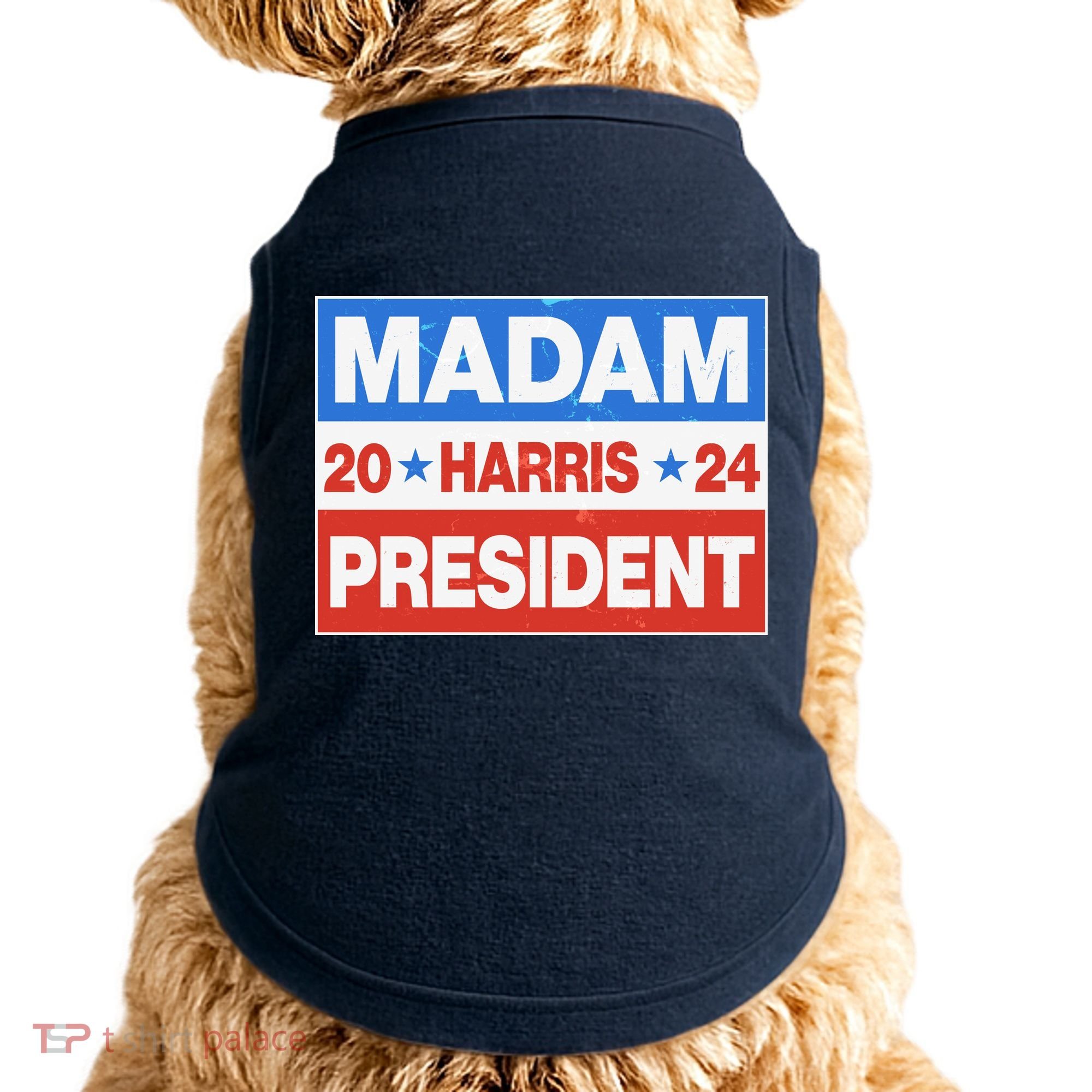 Madam President Harris Vote Kamala Harris 2024 Election Doggie Tank