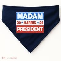 Madam President Harris Vote Kamala Harris 2024 Election USA-Made Doggie Bandana thumb 0